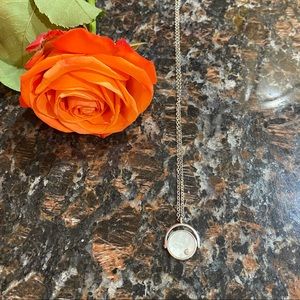 Silpada 18 in silver and mother of pearl necklace